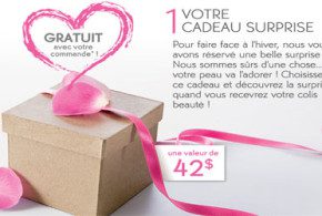 Cadeau gratuit au choix chez Yves rocher