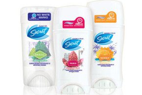 Déodorant Secret en gel à 1.49$