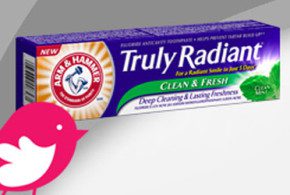 Echantillon Gratuit, dentifrices Truly Radiant de Arm & Hammer