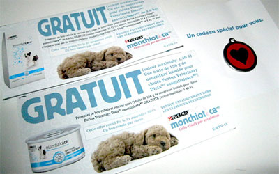 Nourriture Purina Gratuite