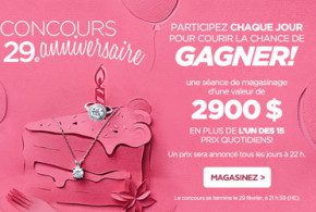Une séance magasinage de 2900$ à gagner