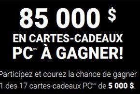 1 des 17 cartes-cadeaux d'épicerie de 5000$