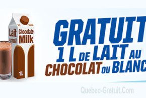 1L de lait au chocolat Gratuit