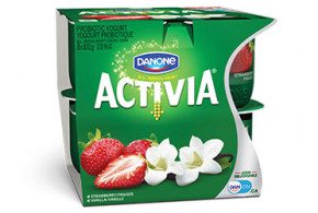 4 yogourts à boire Activia à 1.50$