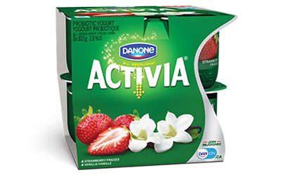 4 yogourts à boire Activia à 1.50$