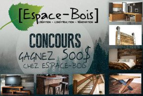 500$ chez Espace-Bois