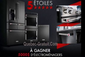 Gagnez 5000$ d’électroménager KitchenAid