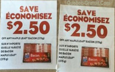 Bacon Maple Leaf à 0.47$