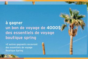 Bon de voyage de 4000 $