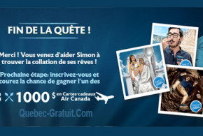 Carte cadeau Air Canada de 1000$