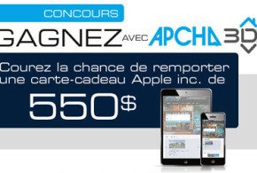 Carte cadeau Apple inc. de 550$