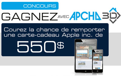 Carte cadeau Apple inc. de 550$