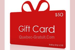 Carte cadeau BabyJoy.ca de 100$