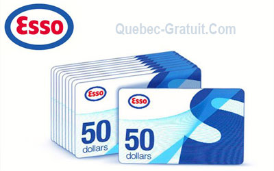 Carte cadeau Esso de 50$