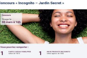 Carte-cadeau Familiprix de 150 $ et produits Incognito