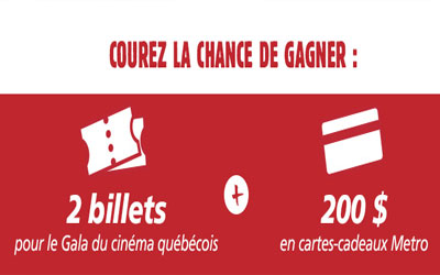 Carte-cadeau Metro de 200$