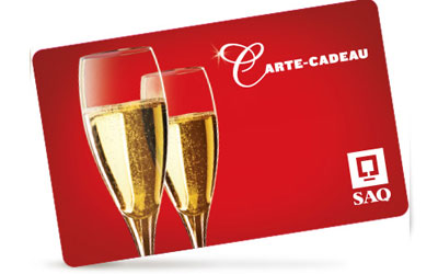 Carte cadeau SAQ de 100$