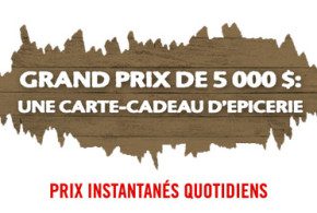 Carte cadeau Walmart de 5000$