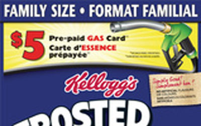 Carte d’essence prépayée gratuite Kellogg’s