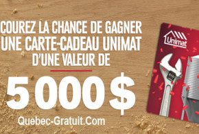 Cartes-cadeaux Unimat de 500$