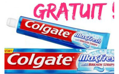 Dentifrice Colgate Gratuit