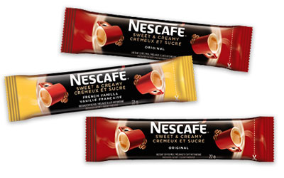Echantillon Gratuit de café en sachet Nescafé