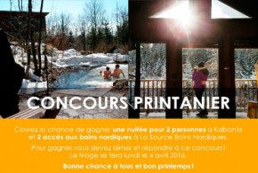 Forfait nuitée Kabania et accès aux bains nordiques