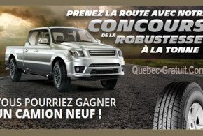 Gagnez un camion léger 2016 de 40000$