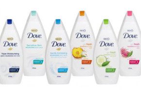 Gel Douche Dove à 0.38$