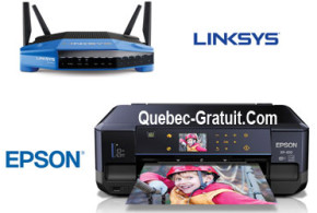 Imprimante Epson et un routeur Linksys