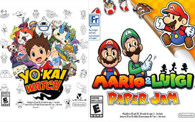 Jeux Mario & Luigi: Paper Jam et YO-KAI WATCH