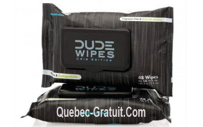 Lingettes Dude Wipes Gratuites