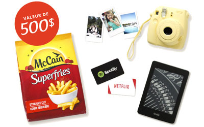 Liseuse Kindle, carte-cadeau Netflix, Fujifilm Instax camera