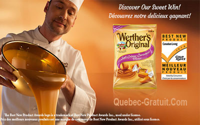 Sachets Gratuits de caramels Werther’s