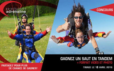 Saut en parachute Tandem Aventure