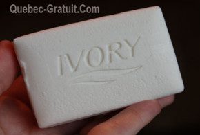 Savon en barre Ivory 6x90g à 0.49$