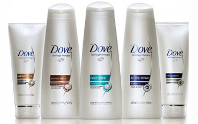 Test de produit, capillaires Dove