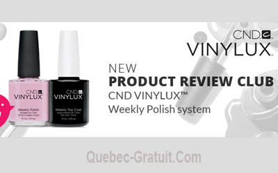 Test de produit, vernis à ongles CND VINYLUX