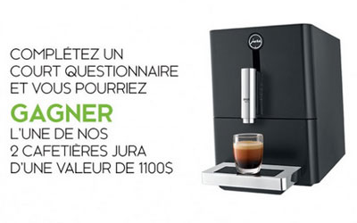 Une cafetière de marque Jura