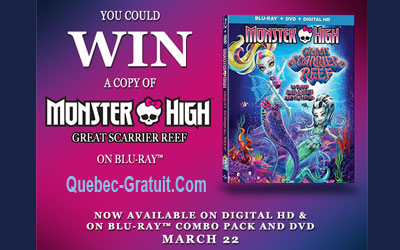 Combo Blu-ray du film Monster High : Great Scarrier Reef