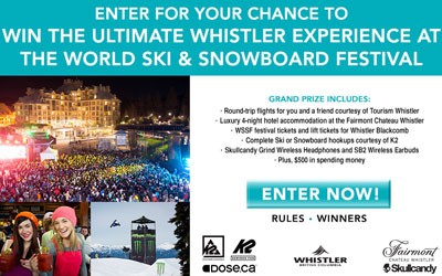 voyage au World Ski & Snowboard Festival