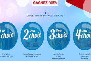1000$ dans un commerce au choix