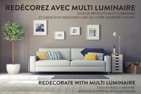 500$ de produits Multi Luminaire