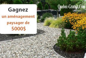 5000$ pour un aménagement floraux