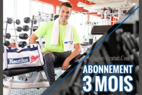 Abonnement de trois (3) mois chez Nautilus Plus