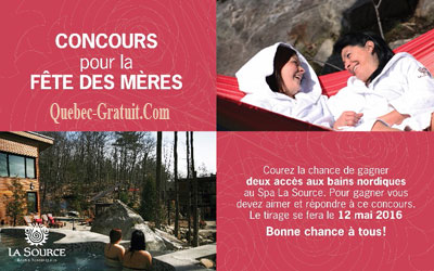 Accès aux bains nordiques au Spa La Source