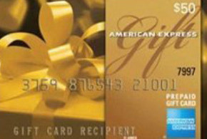 Carte cadeau American Express de 50$