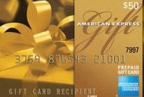 Carte cadeau American Express de 50$