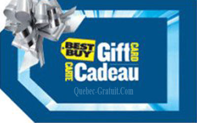 Carte cadeau Best Buy de 100$