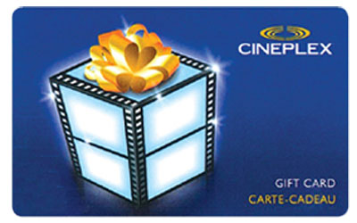 Carte cadeau Cineplex de 50$